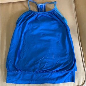 Blue layered ivviva tank top